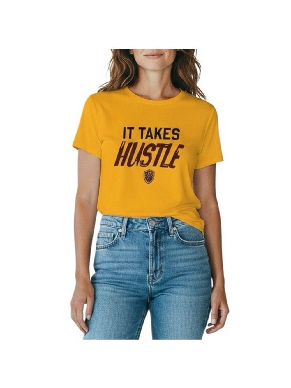 Gildan Cleveland Cavs It Takes Hustle Yellow Graphic T-Shirt Mens XL
